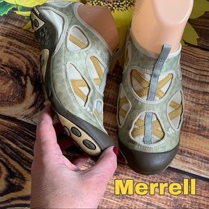 Merrell size 8.5 taupe sneaker shoes